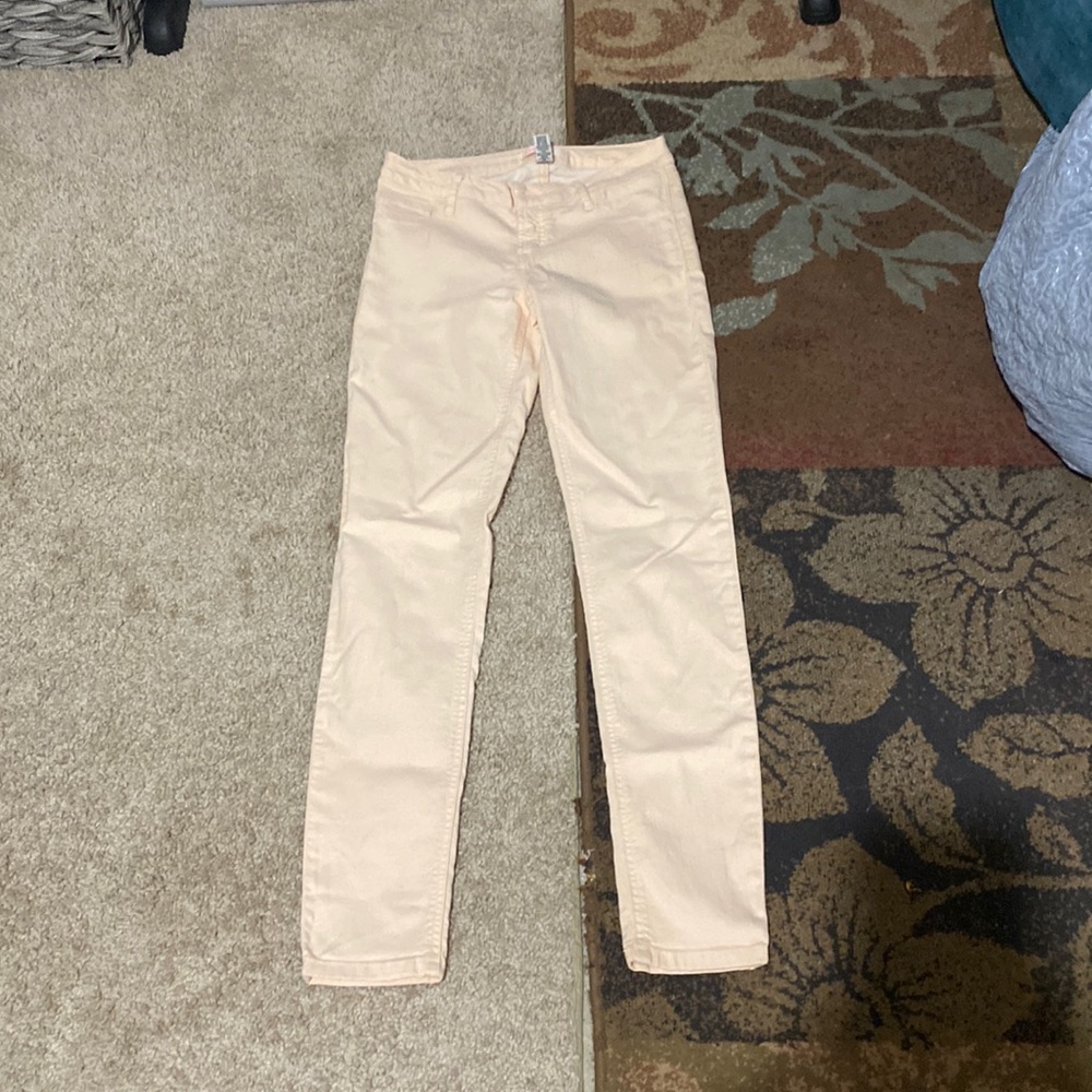 Peach colors skinny jeans size 6